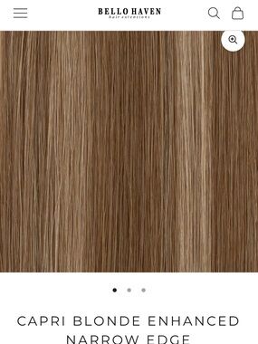 Capri Blonde Enhanced Narrow Edge Hair Extensions Weft